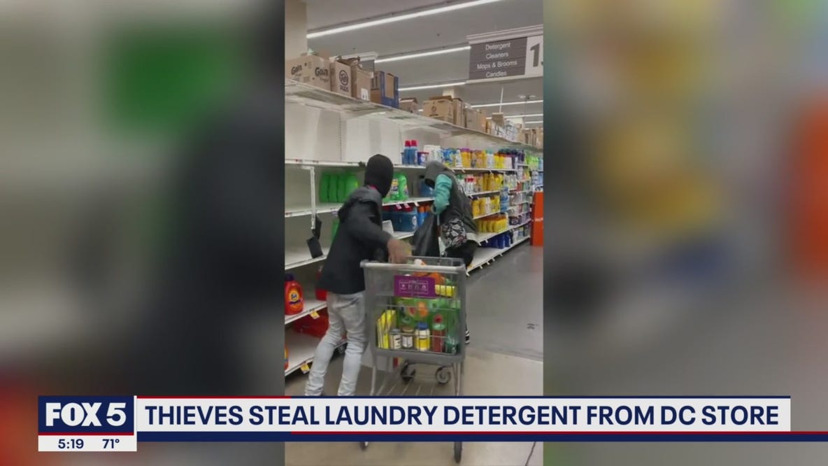 DC shoplifters caught on video snatching laundry detergent at store near Capitol
